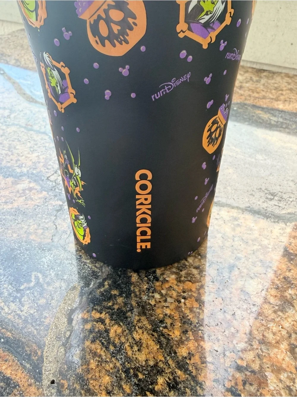 Disneyland Halloween Corkcicle Water Bottle 1/2 Marathon RunDisney Tumbler 2025